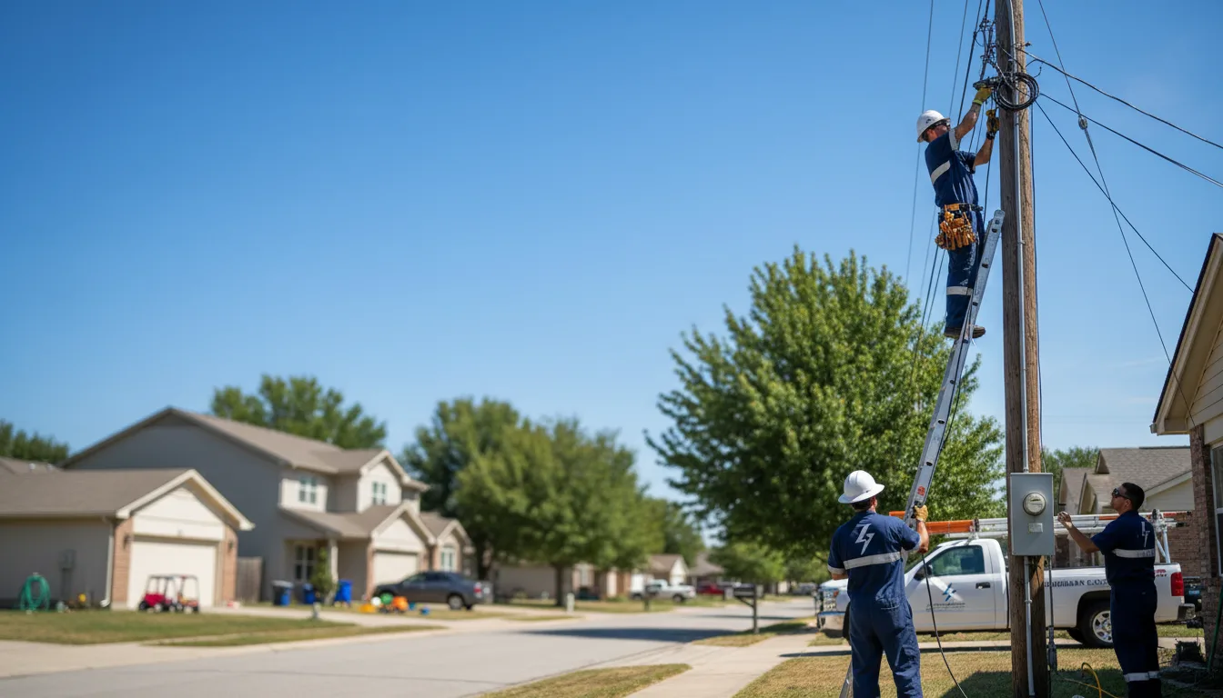 Residential electrician providing installation services in Hanover, KS
